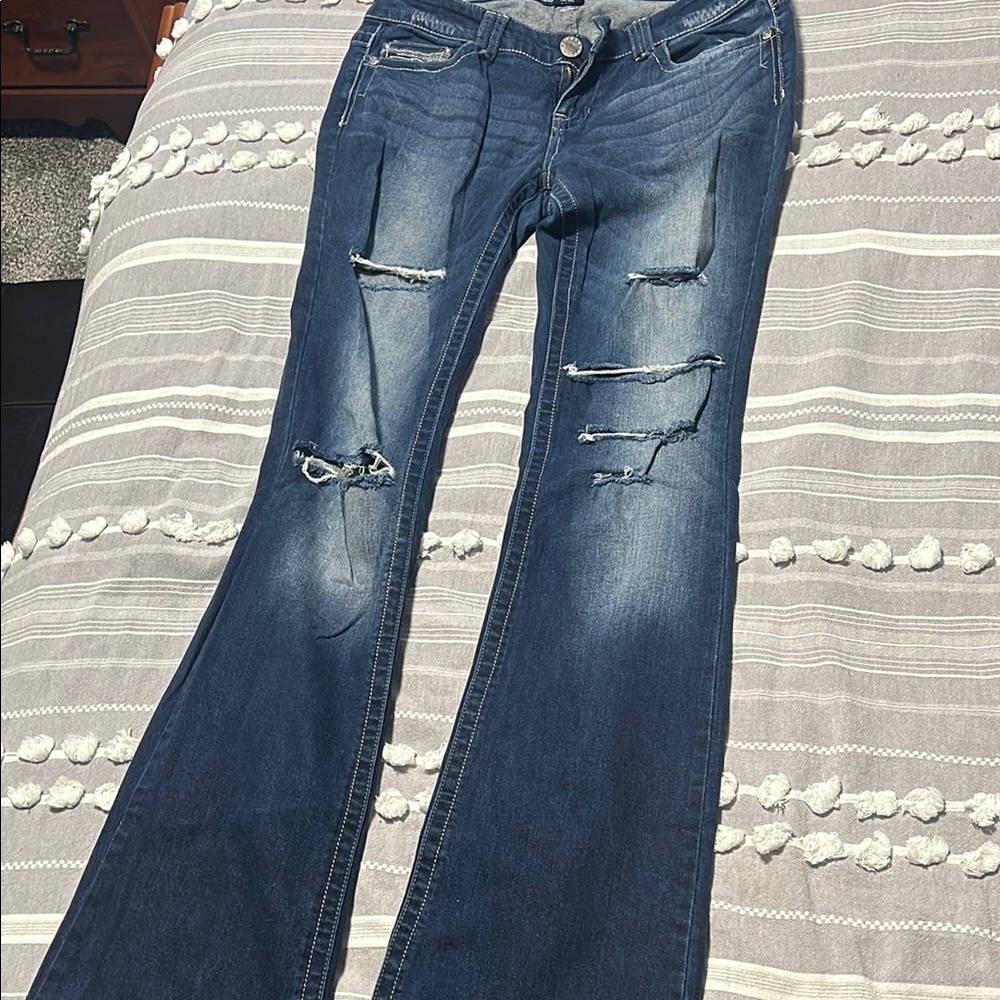Vanity Distressed Blue Jeans